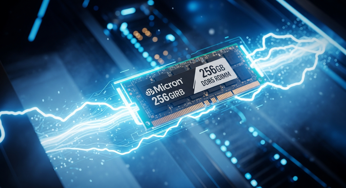 美光推 256GB DDR5 RDIMM AI 記憶體效能飆升 40%