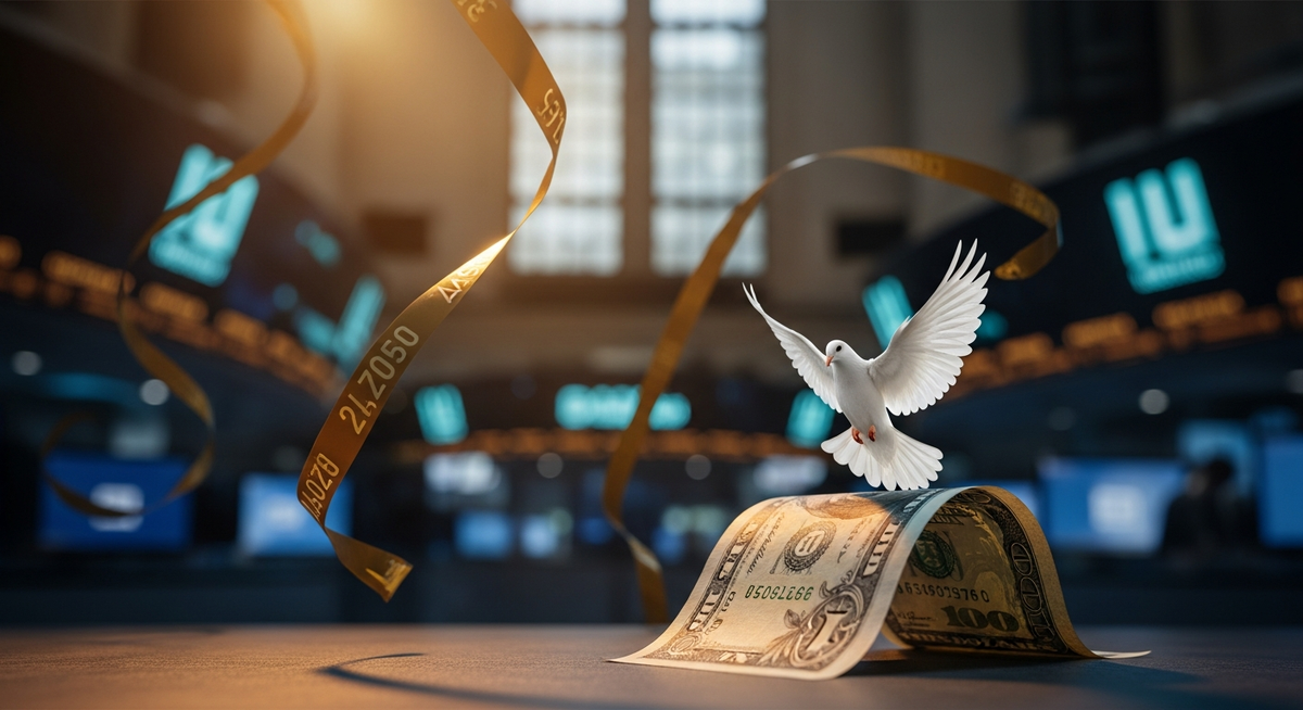 美伊停火談判現曙光 華爾街股市狂飆 道瓊漲近 1400 點