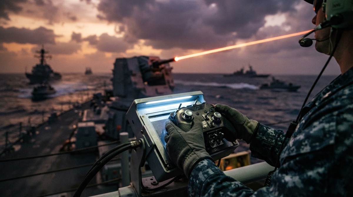 Xbox控制器操控雷射砲！美軍部署荷莫茲海峽迎擊無人機