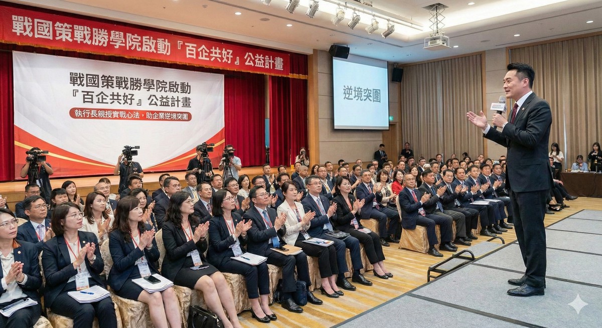 戰國策戰勝學院啟動「百企共好」公益計畫 執行長親授實戰心法 助企業逆境突圍 戰國策戰勝學院啟動「百企共好」公益計畫 執行長親授實戰心法 助企業逆境突圍