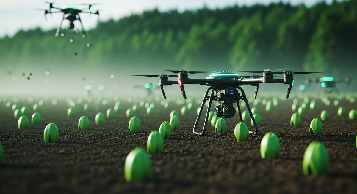 AI無人機高效植樹 挑戰全球森林復育困境