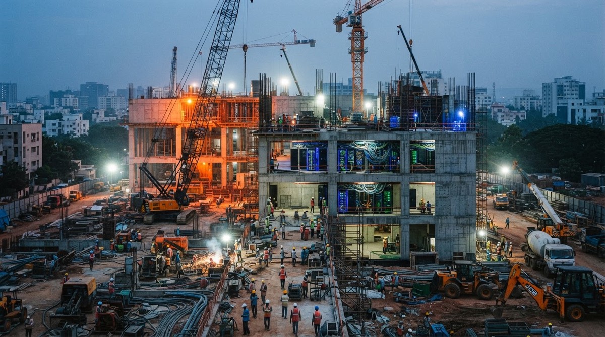 印度數據中心建設狂潮 五大工程承攬商搶食基礎建設商機 印度數據中心建設狂潮 五大工程承攬商搶食基礎建設商機