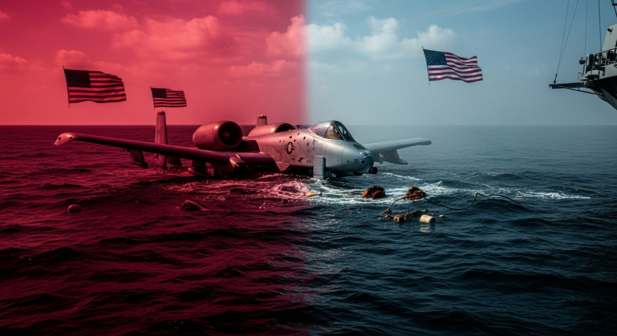 A-10疣豬戰機荷姆茲海峽墜毀飛行員獲救 美伊軍事緊張再升