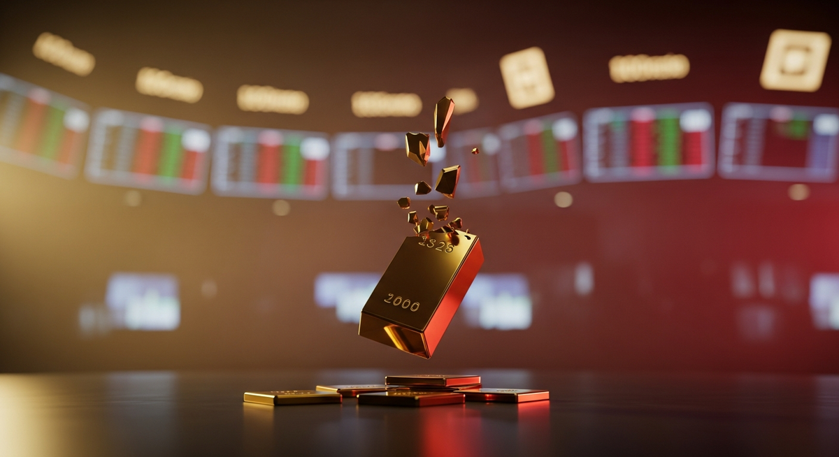 聯準會升息預期升溫 黃金重挫創四個月新低