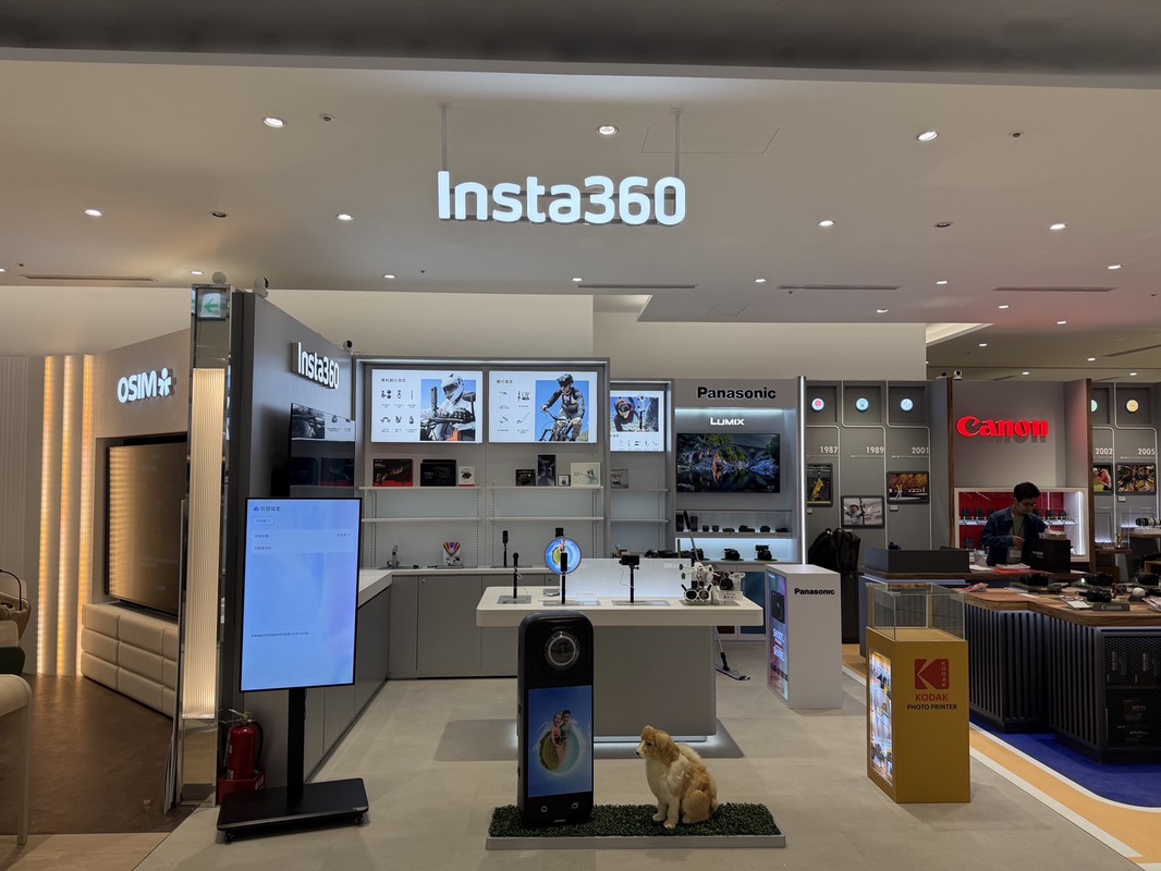 Insta360全新門市正式開幕,產品體驗與影像科技的全新消費空間,讓消費者體驗創新的影像產品。(東城國際/提供)