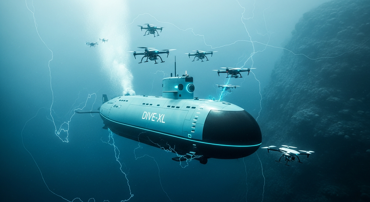 美海軍選定「Dive-XL」自主潛艇 可深潛六千米部署無人機群