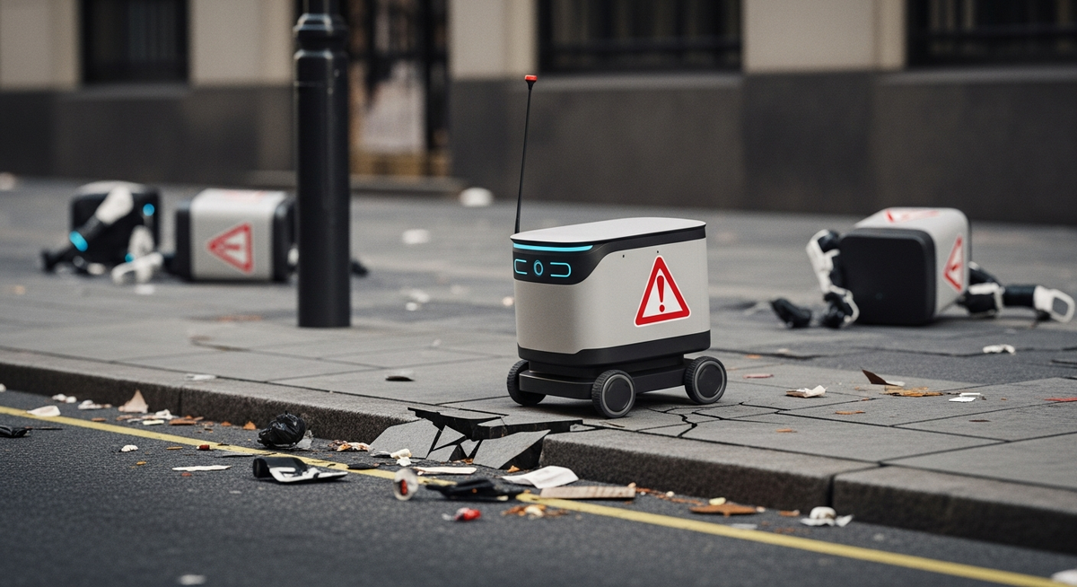 美國城市配送機器人普及迅速 引發毀損與公共空間爭議