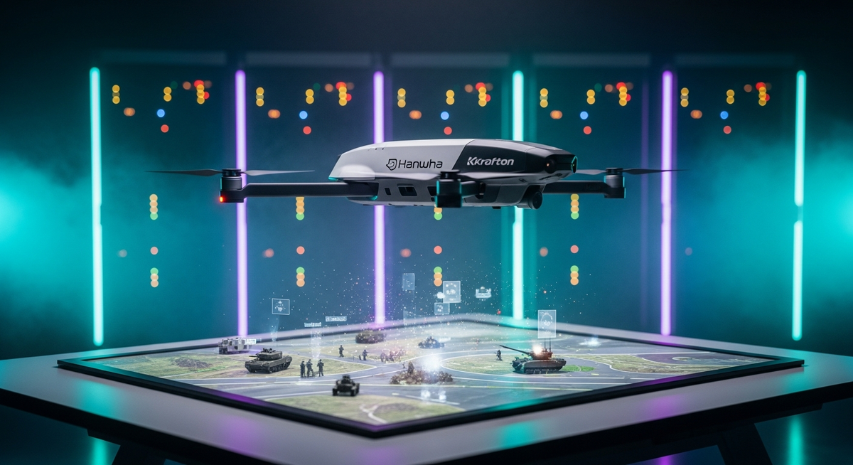 南韓遊戲巨頭跨足軍工AI Krafton攜手韓華打造數位戰場