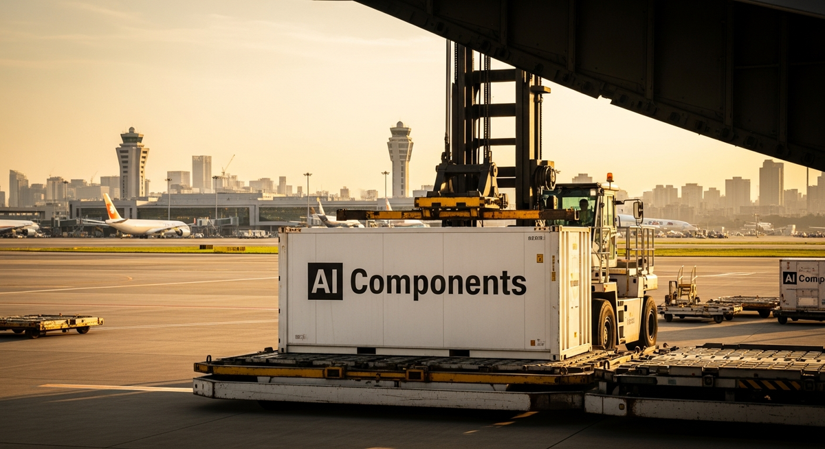 AI 需求強勁，桃園機場自貿區貨運量顯著成長