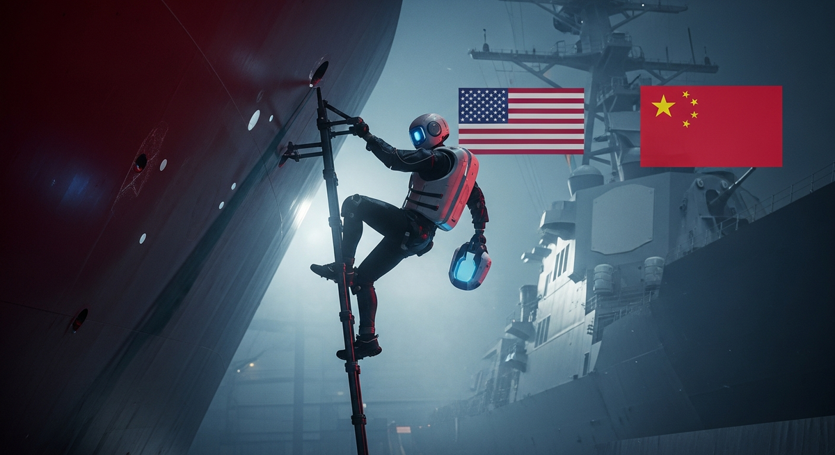 美海軍引進「爬牆」機器人 加速艦艇檢修應對中國艦隊擴張