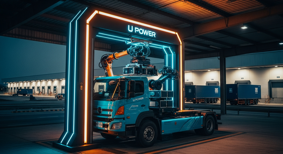 U POWER電動重卡換電系統整合完成 首批千輛將在泰國運行