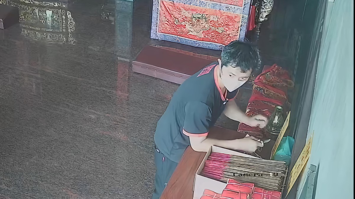 趁廟宴伸「黏手」竊嫌釣線偷香油錢遭警鎖定