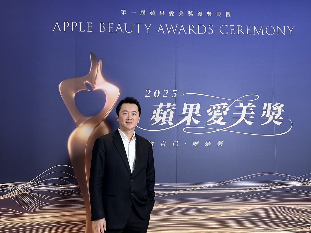 晶鑽生醫謝佳憲醫師出席蘋果愛美獎頒獎典禮。圖/晶鑽生醫提供