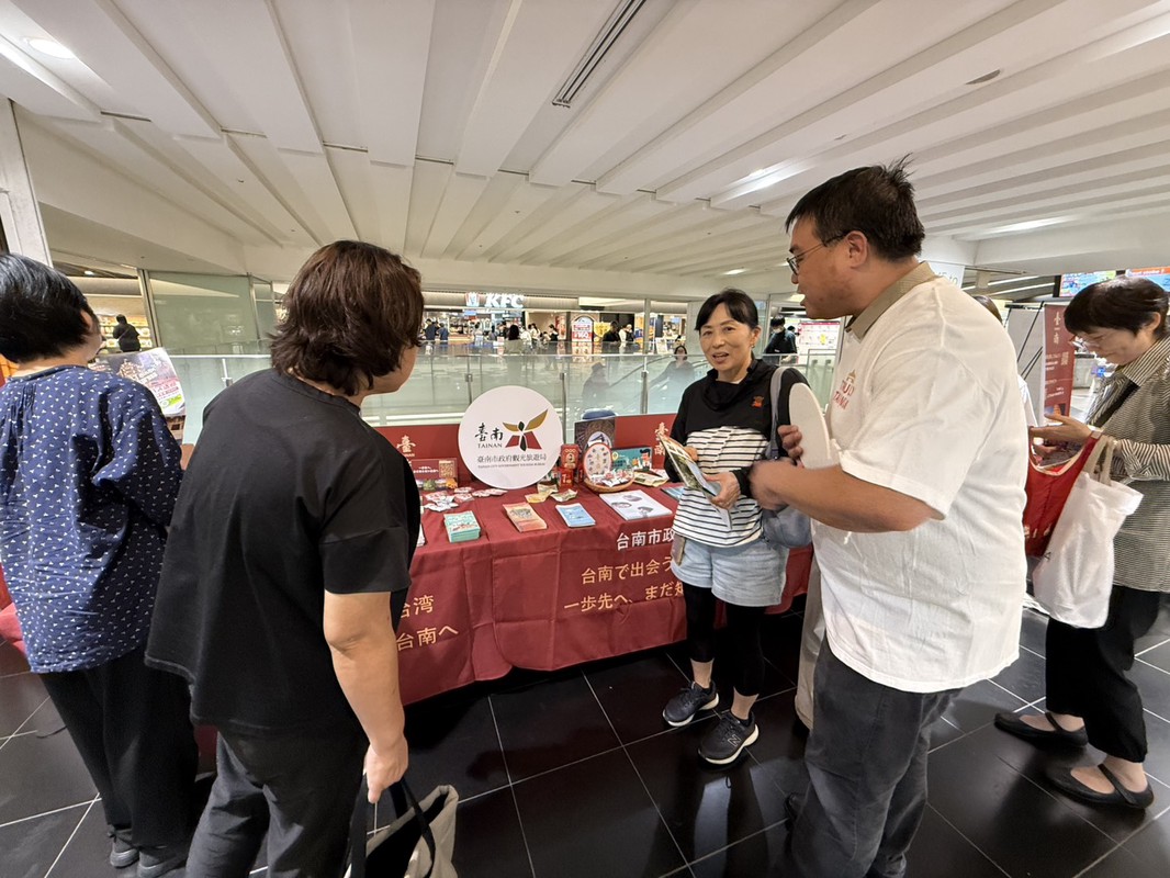 臺南觀光創新推廣 進駐日本大阪難波車站打造古都沉浸體驗 展區首日亮相吸睛 結合世博尾聲人氣爆棚