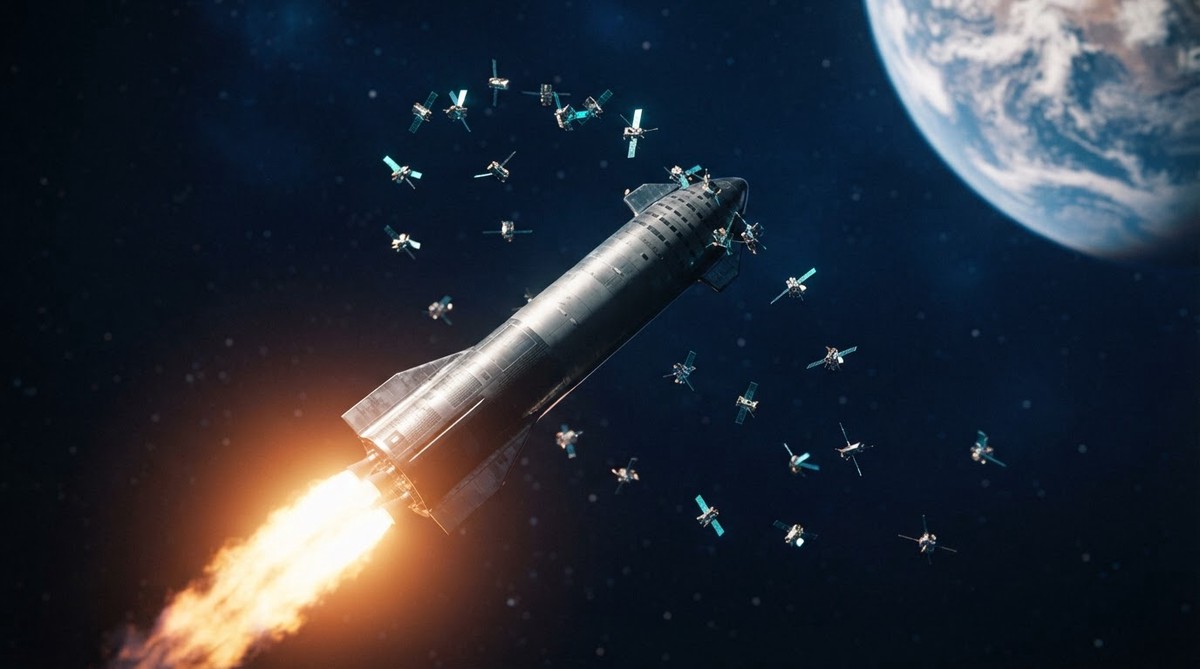 SpaceX 星艦首度成功入軌 部署 26 顆 Starlink 衛星