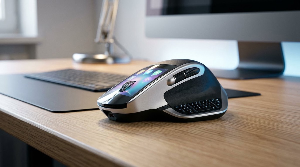 新創公司發表「Super Mouse」 顛覆傳統滑鼠設計結合觸控螢幕與鍵盤