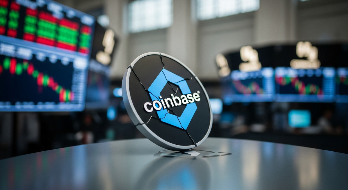 Coinbase股價昨日重挫4.4% 加密市場跌勢與資金外流雙重打擊