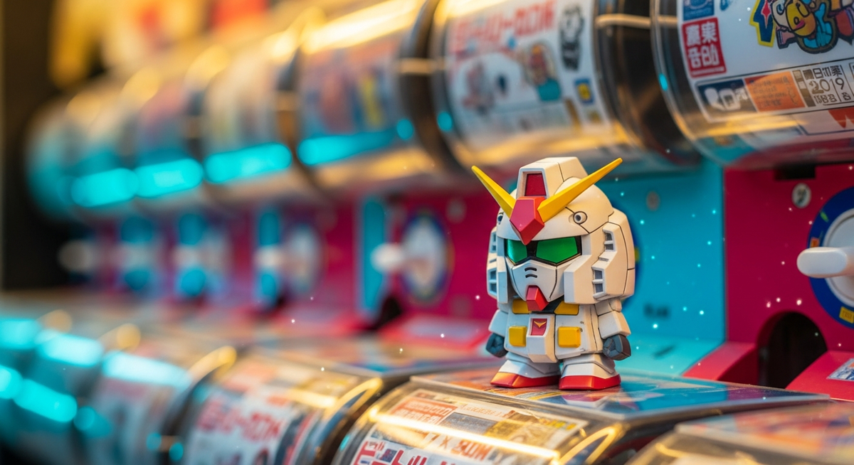日本扭蛋魅力席捲美國客 800圓鋼彈模型躍升意想不到的伴手禮