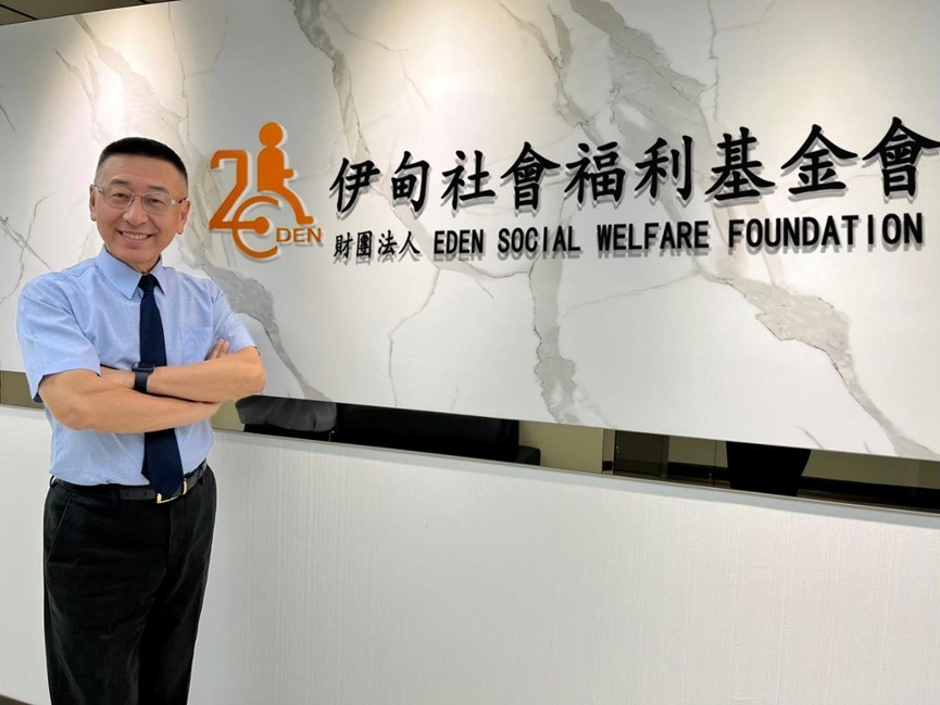 伊甸基金會邀請輕享健康執行長張文逸參觀。圖/輕享健康張文逸提供