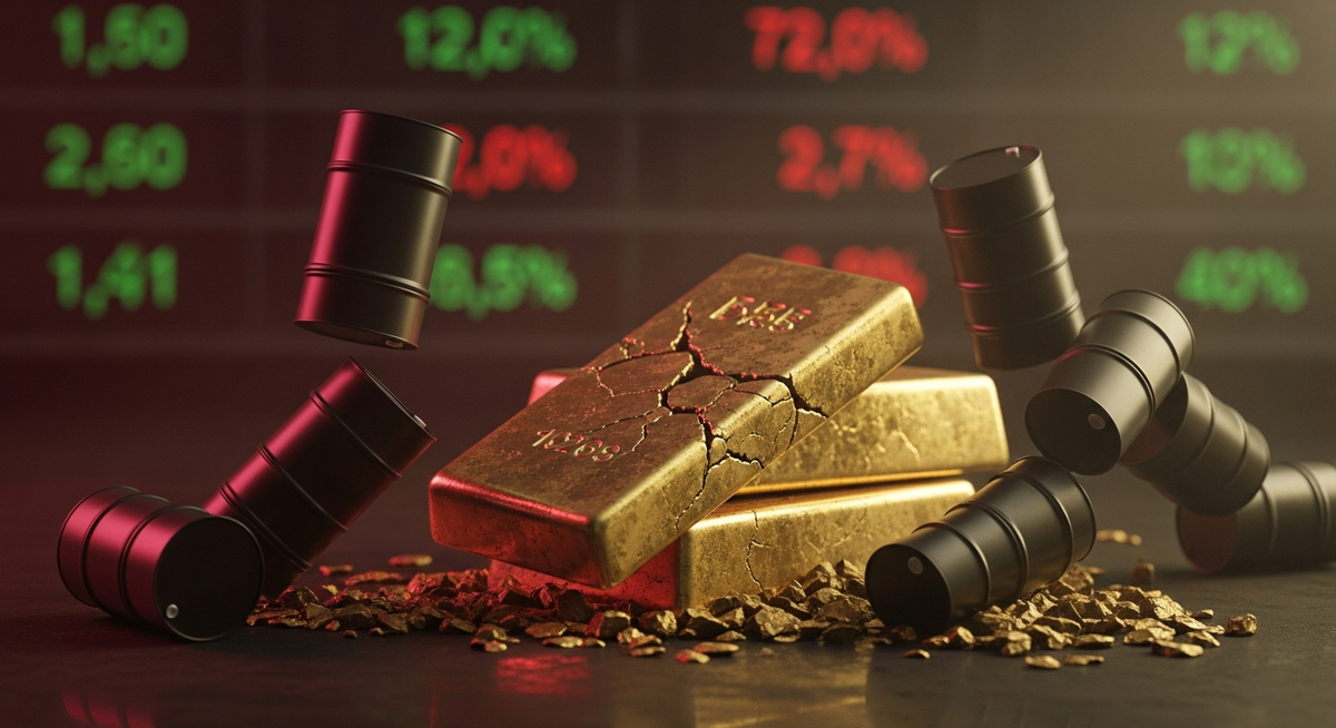 美元強勢油價高漲推升通膨 黃金避險魅力大減創三週低點