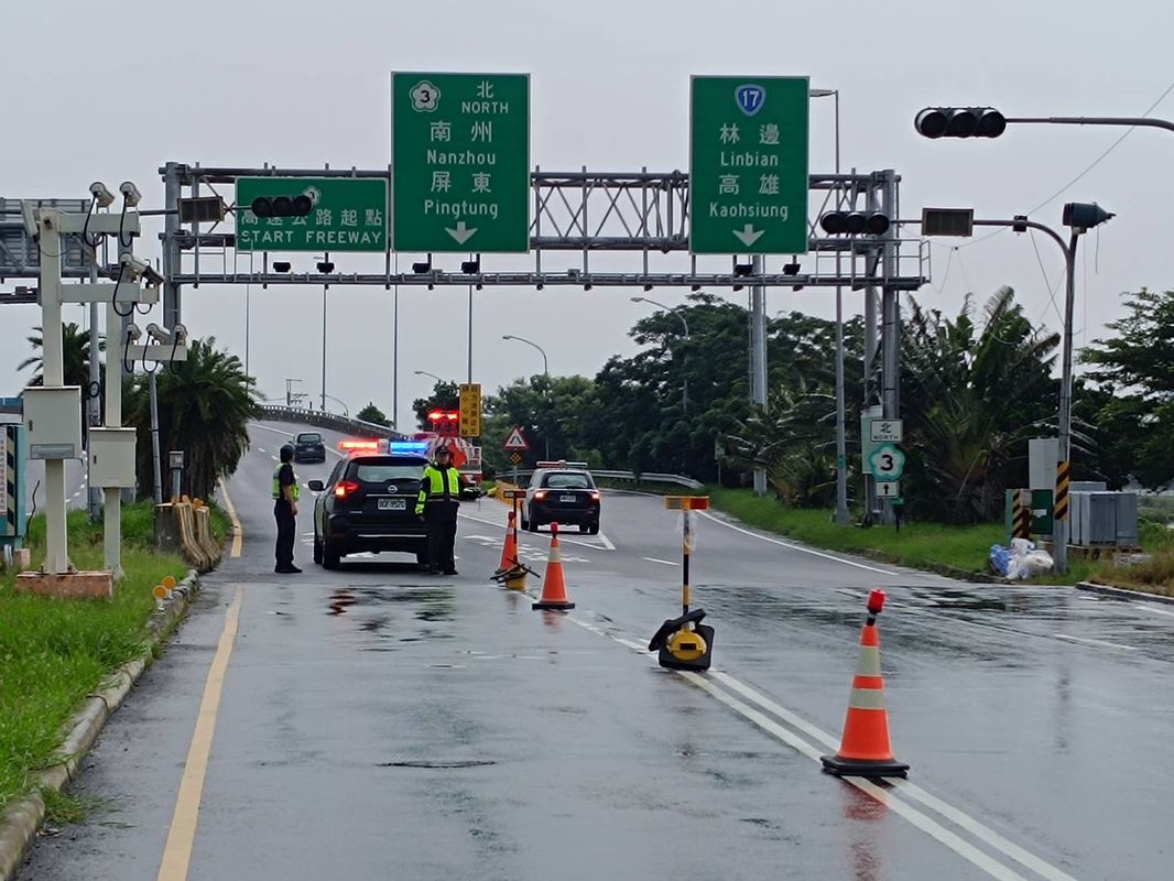 中颱山陀兒來襲　國道三林邊段開放停車