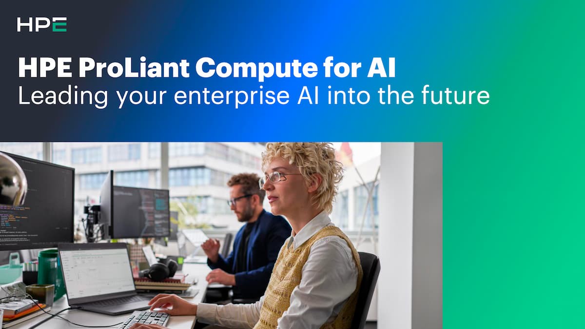 企業AI時代來了 HPE ProLiant Compute啟動智慧運算新未來
