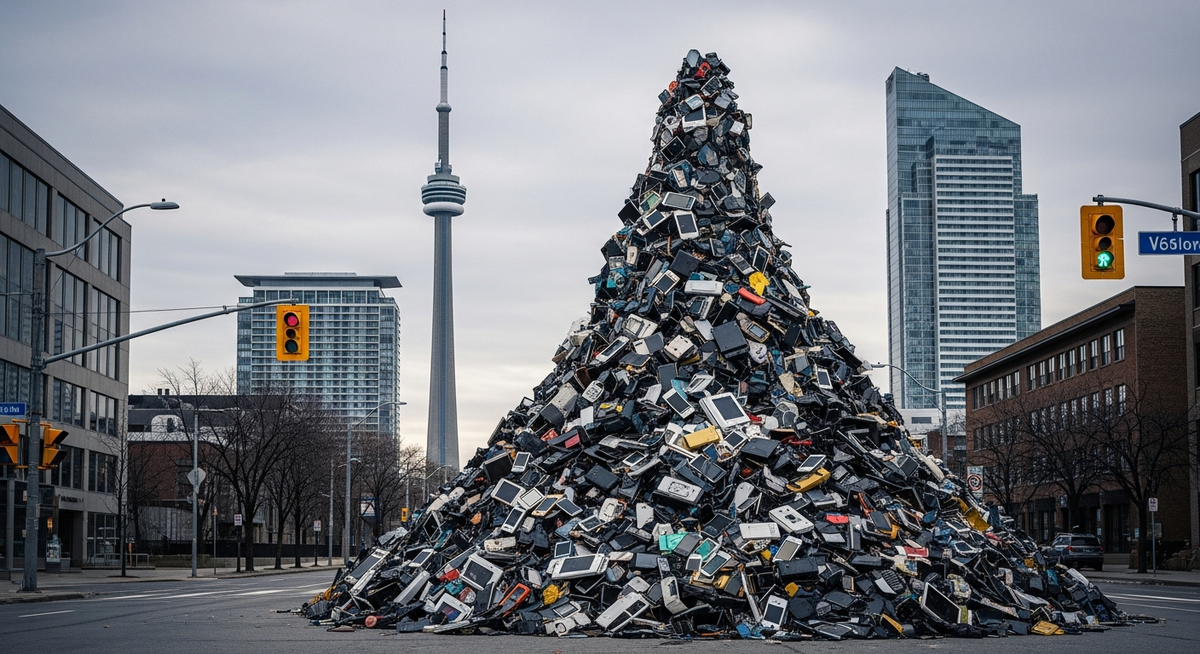 智慧型手機壽命僅四年 加拿大電子垃圾恐堆滿國家電視塔18次