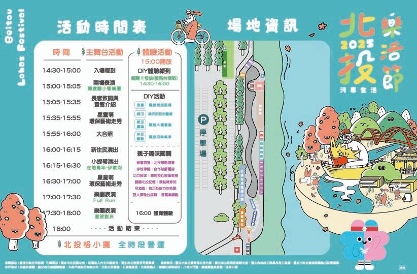 2025北投區人口政策宣導活動 帶領大家感受「河事生活」  盡情享受關渡河畔的樂活時光！
