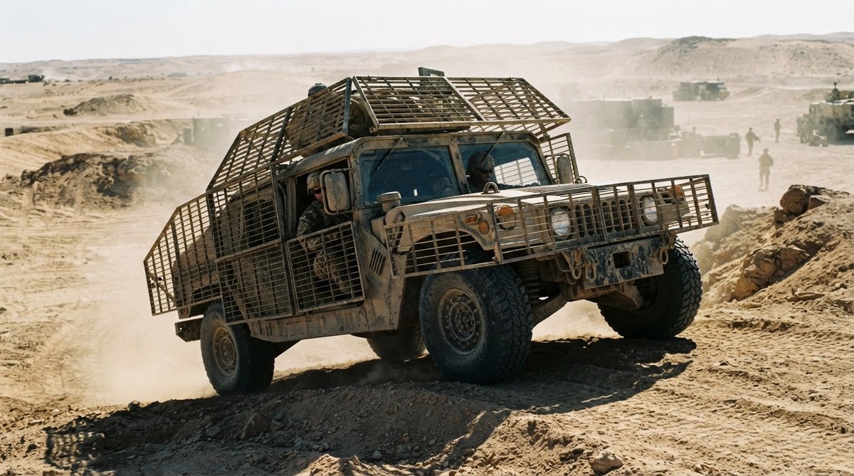 美軍車輛仿烏克蘭經驗加裝反無人機籠型裝甲 強化戰場生存能力