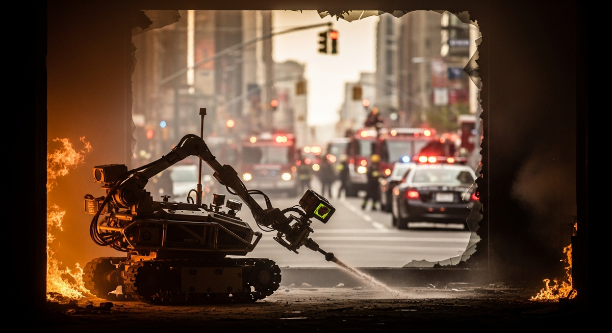 現代汽車無人消防機器人影片爆紅 點閱突破3千萬次