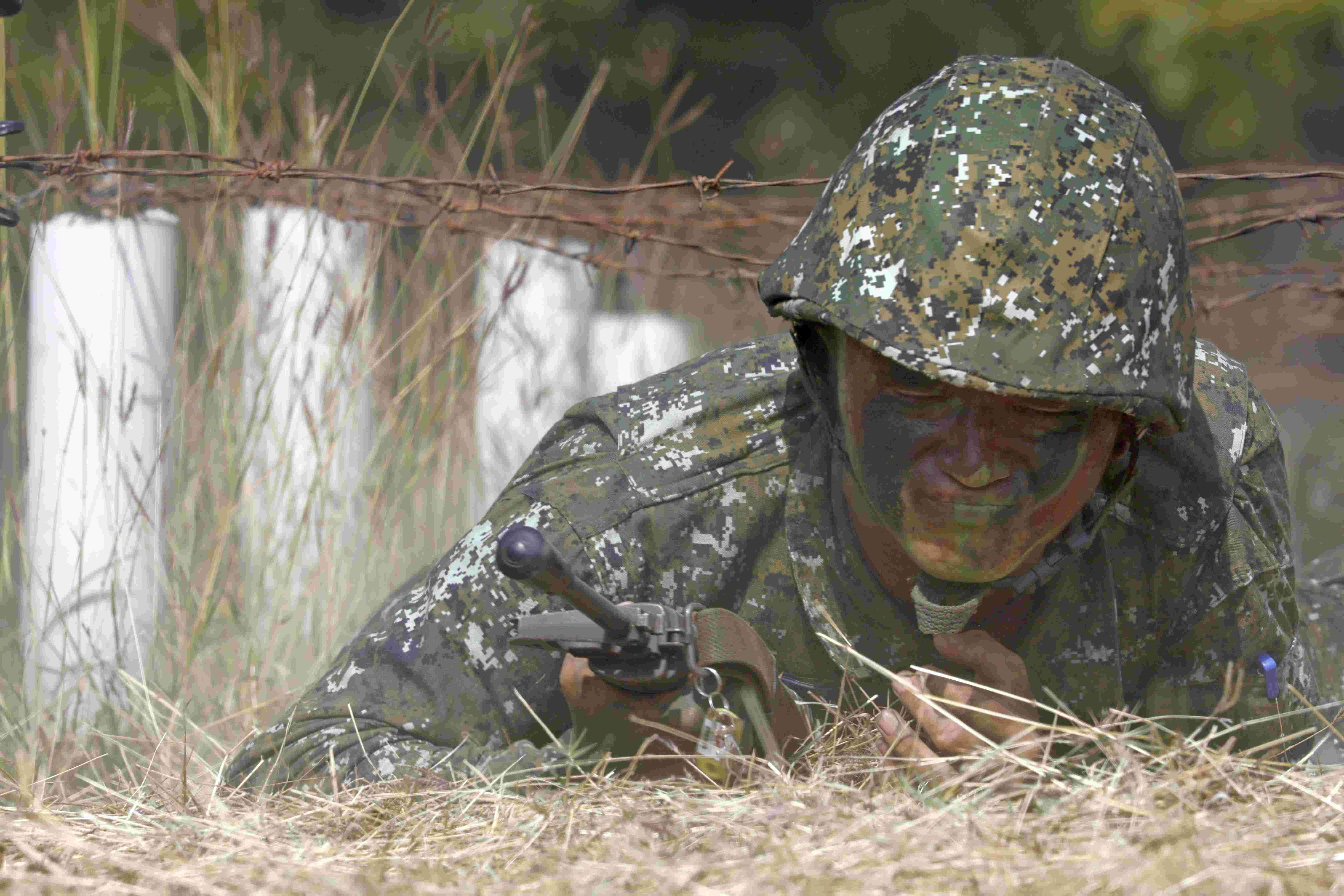 陸軍步兵203旅首批1年期義務役「震撼教育 期末鑑測」